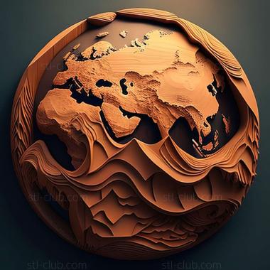 3D model earth (STL)